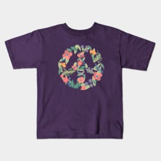 Spring Floral Art Kids T-Shirt